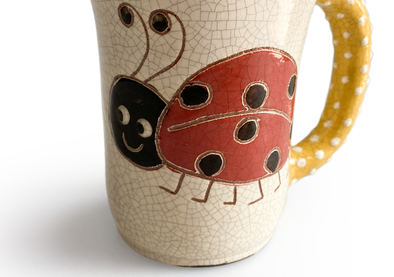 Pöttyös katica készlet - narancs - Image 4