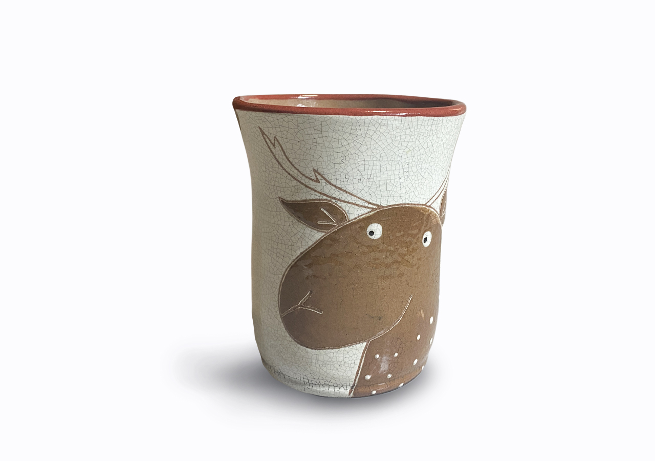 Szarvasos teás bögre