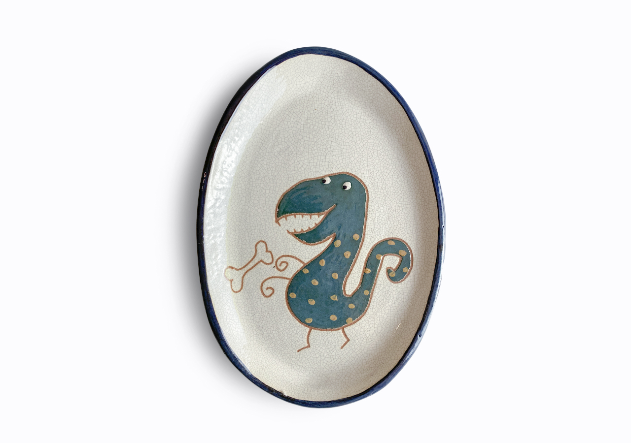 T-Rexes ovális tál