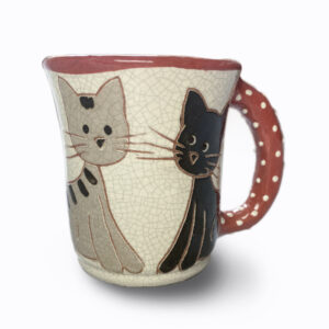 Cicás kávés bögre