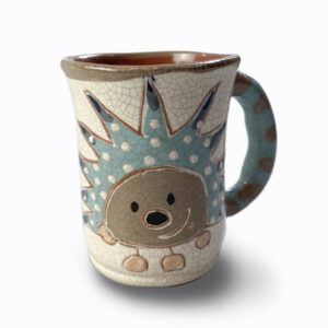 Kék sünis kávés bögre