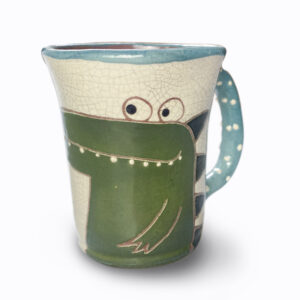 Krokodilos kávés bögre