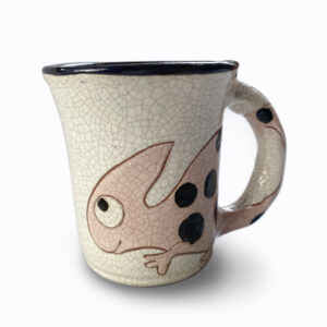 Rózsaszín kaméleonos kávés bögre